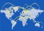 Im Internet werden Daten von Server-Computer zu Server-Computer �bertragen - oft �ber Kontinente hinweg.